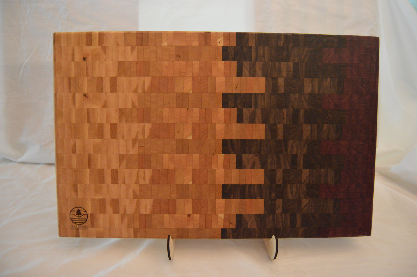 Ombre End Grain Cutting Board