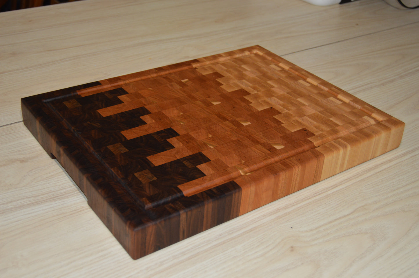 Ombre End Grain Cutting Board